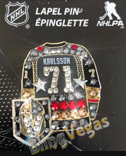 Load image into Gallery viewer, VGK VEGAS GOLDEN KNIGHTS - JONATHAN MARCHASSAULT #81 LAPEL PIN