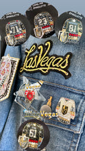 Load image into Gallery viewer, VGK VEGAS GOLDEN KNIGHTS - JONATHAN MARCHASSAULT #81 LAPEL PIN