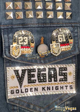 Load image into Gallery viewer, VGK VEGAS GOLDEN KNIGHTS - JONATHAN MARCHASSAULT #81 LAPEL PIN