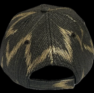 Custom Crystal VGK SPARKLE HAT in Black/Gold