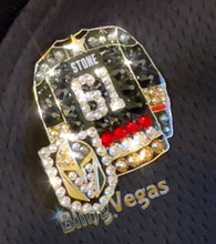 Load image into Gallery viewer, VGK VEGAS GOLDEN KNIGHTS - JONATHAN MARCHASSAULT #81 LAPEL PIN