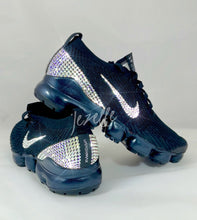 Load image into Gallery viewer, Custom Crystal Nike VaporMax - Black - hand-jeweled with Swarovski® crystals by Bling Vegas