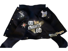 Load image into Gallery viewer, Go Knights Go Denim Jacket - Hand-Jeweled - hand-jeweled with Swarovski® crystals by Bling Vegas