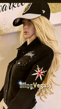 Load image into Gallery viewer, Go Knights Go Denim Jacket - Hand-Jeweled - view 6, hand-jeweled by Bling Vegas