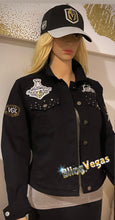 Load image into Gallery viewer, Go Knights Go Denim Jacket - Hand-Jeweled - view 7, hand-jeweled by Bling Vegas