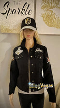 Load image into Gallery viewer, Go Knights Go Denim Jacket - Hand-Jeweled - view 8, hand-jeweled by Bling Vegas