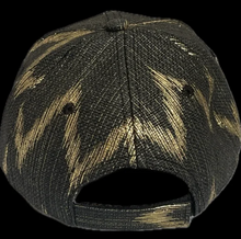 Load image into Gallery viewer, Golden Knights Sparkle Hat - Black &amp; Gold - view 5, hand-jeweled by Bling Vegas