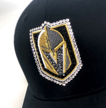Load image into Gallery viewer, Golden Knights Trucker Hat - Crystallized - view 3, hand-jeweled by Bling Vegas