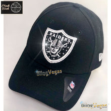 Load image into Gallery viewer, Las Vegas Raiders Hat - Crystallized - hand-jeweled with Swarovski® crystals by Bling Vegas