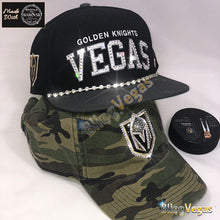 Load image into Gallery viewer, Las Vegas Raiders Hat - Crystallized - view 2, hand-jeweled by Bling Vegas
