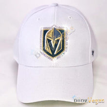 Load image into Gallery viewer, White Golden Knights Hat - Hand-Jeweled - view 3, hand-jeweled by Bling Vegas