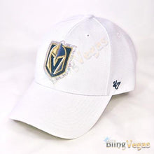 Load image into Gallery viewer, White Golden Knights Hat - Hand-Jeweled - view 6, hand-jeweled by Bling Vegas