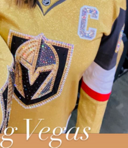  Boutique Crystallized Gold VGK RED REVERSE RETRO Jerseys –  Bling Vegas