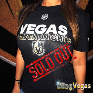 Vegas Golden Knights Tshirt Bling