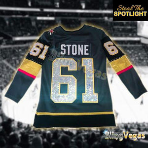 Las Vegas Hockey Golden Knights Custom Crystal Bling Service 