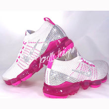 Load image into Gallery viewer, Custom Bling Women&#39;s Nike Air Vapormax (White/Pink Rise)